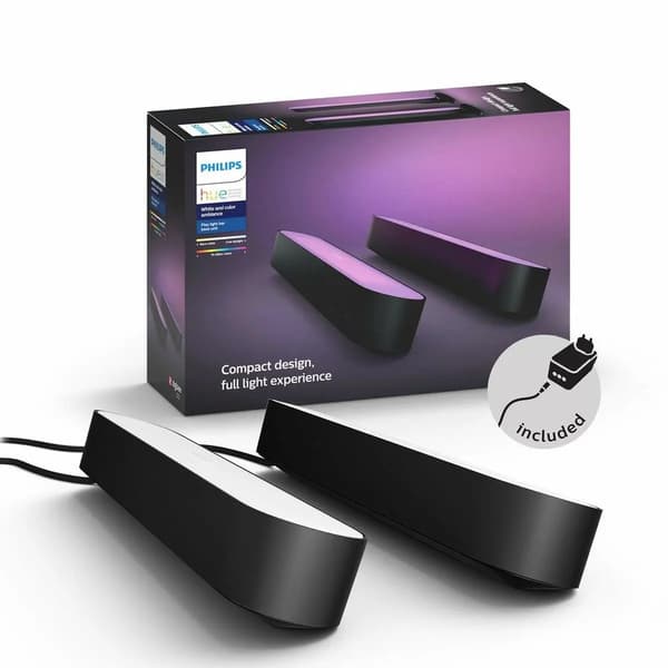 Philips Hue Play Lightbar LED sort 2-pak