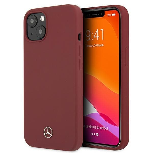 Mercedes Silicone Line iPhone 13 Cover - Rød