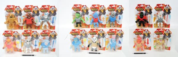 Gumostwory Yeti-krigere figur med Blackjack