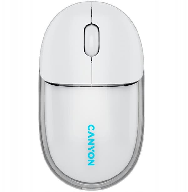CANYON mus OnClick 24 BT/ Trådlös Transparent/Vit