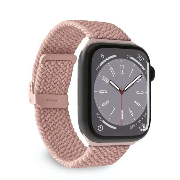 Puro Loop Band - Punottu ranneke Apple Watch 38/40/41 mm (vaaleanpunainen)