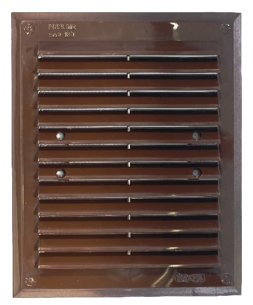 VENTILATIONSGITTER MED NET 175*215MM BRUN