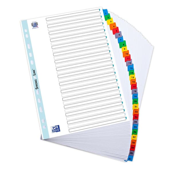 Elba Kartonholdere A4 numerisk 1-31 (E569587)