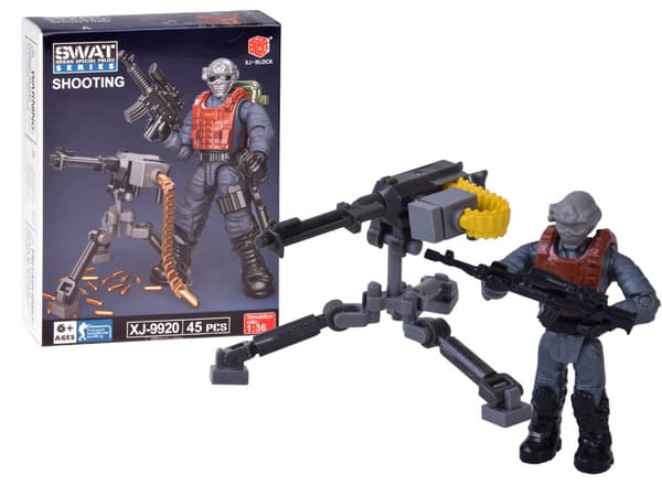 SWAT-polisblock, rörlig figur, soldat, modell att montera ZA5724