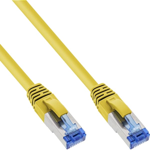 InLine Cat.6A patchkabel, S/FTP (PiMF), 500 MHz, gul - 3m