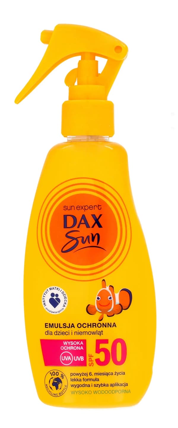 Dax Sun Beskyttende Emulsion til Børn og Spædbørn SPF50 - spray 200ml