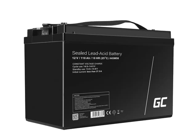 AGM Battery 12V 110Ah Green Cell