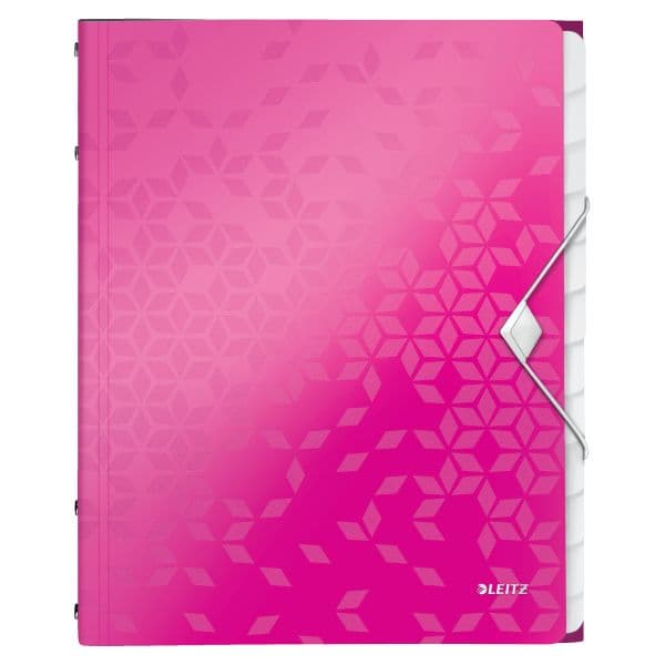 Esselte mapper med 12 rum Leitz Wow pink (4634-00-23)