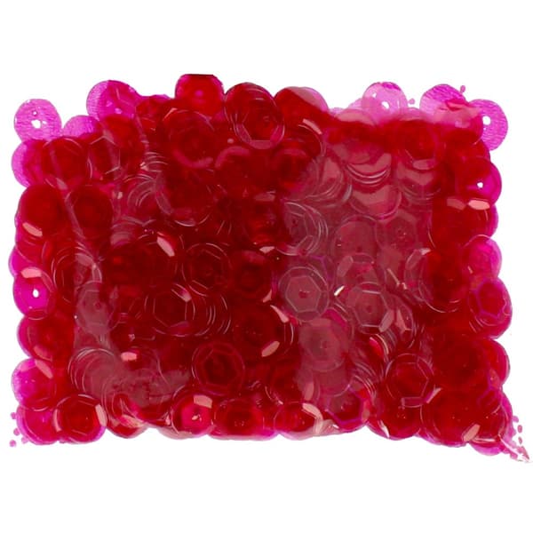 Transparenta paljetter 8mm rosa