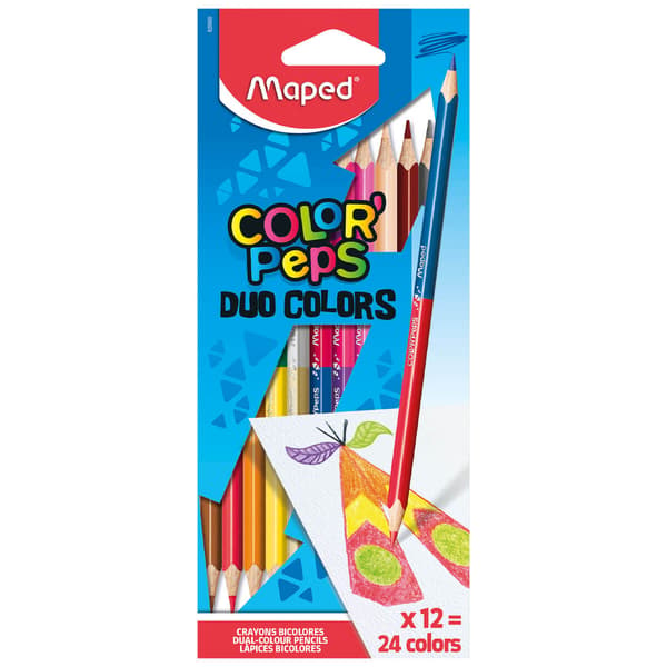 Colorpeps Duo Blyanter 12=24 farver MAPED