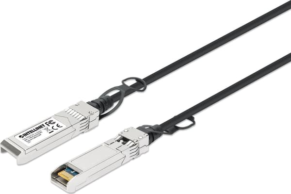 Intellinet 508384 InfiniBand/fibre optic cable 0,5 m SFP+ Sort