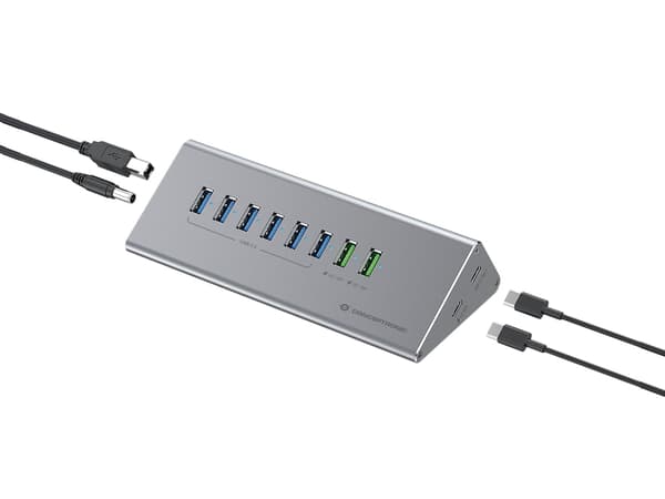 USB HUB CONCEPTRONIC -> 8x USB-A 60W, 2x USB-C 3.0 m.n. si