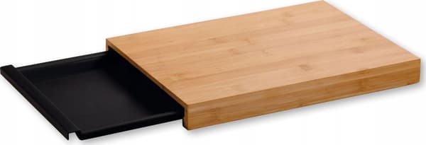 Skärbräda i bambu med utdragbar bricka, 34 x 24 cm, Kesper