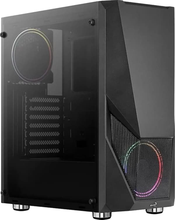 AEROCOOL PGS ZAURON FRGB-G-BK-V1 Musta Mid Tower PC-kotelo