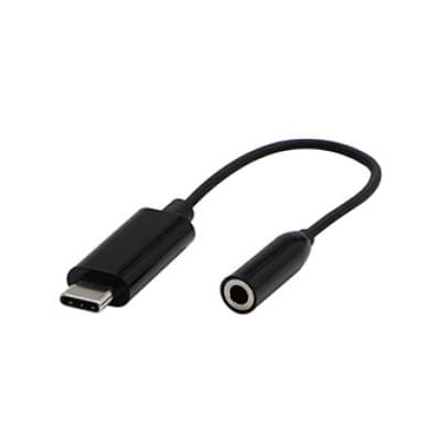 Adapter USB USB-C - Jack 3.5mm Svart