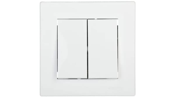 Schneider Electric Dubbelknapp Aspora vit - EPH1100121