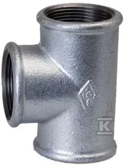 TEE NAKR 4 GALVANISERET B1, NR25, NR130