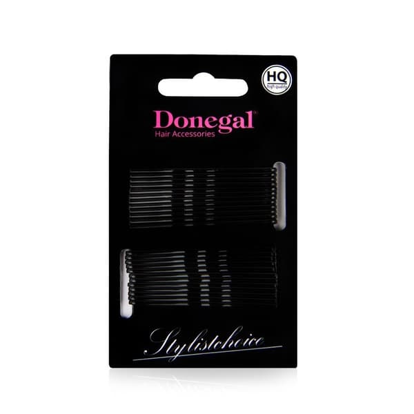 Donegal Hårspænde HQ 5cm sort 24stk 5091
