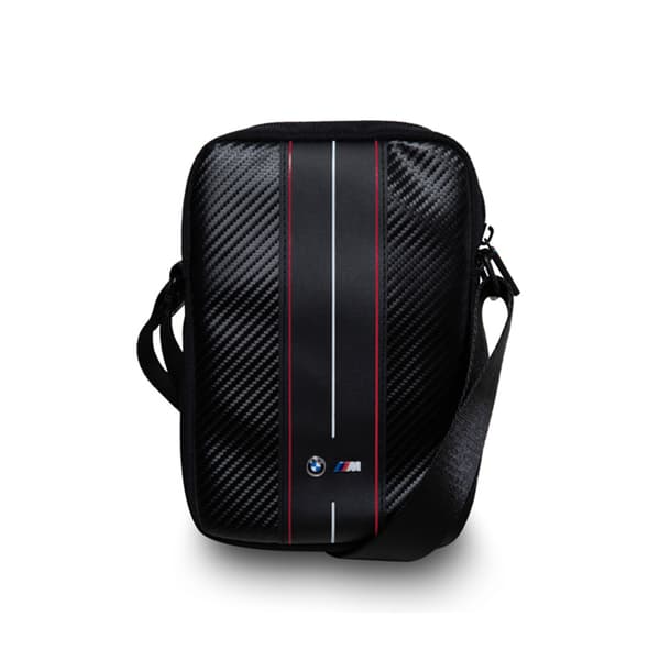 Käsilaukku BMW BMTB8COMSCAKR 8\" musta/musta Carbon Red Stripes
