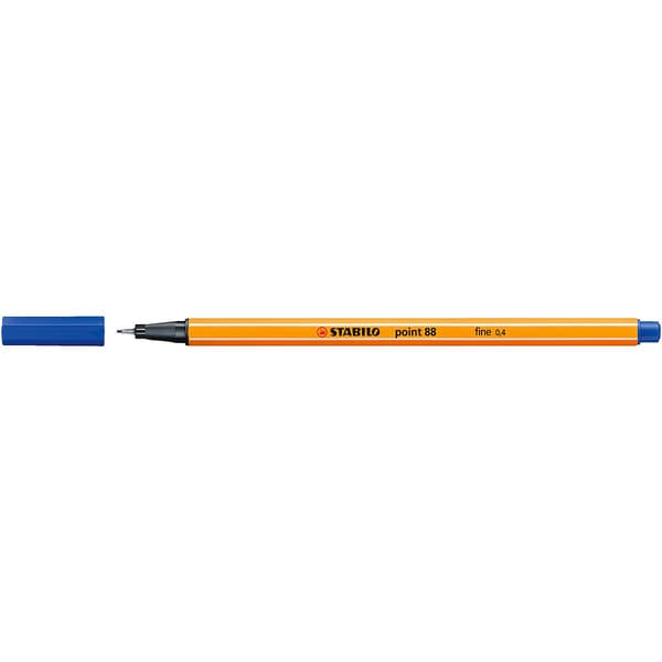 Stabilo point88 mørkeblå p10 88/41 fineliner