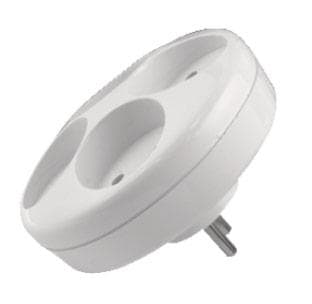 Opal Rund splitter 4x2P hvid