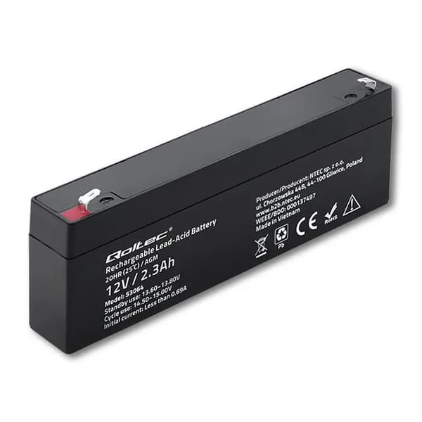 Qoltec Batteri AGM Qoltec 12V 2.3Ah HQ (53064)