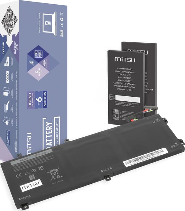 Mitsu-batteri til Dell XPS 15 9550 - H5H20