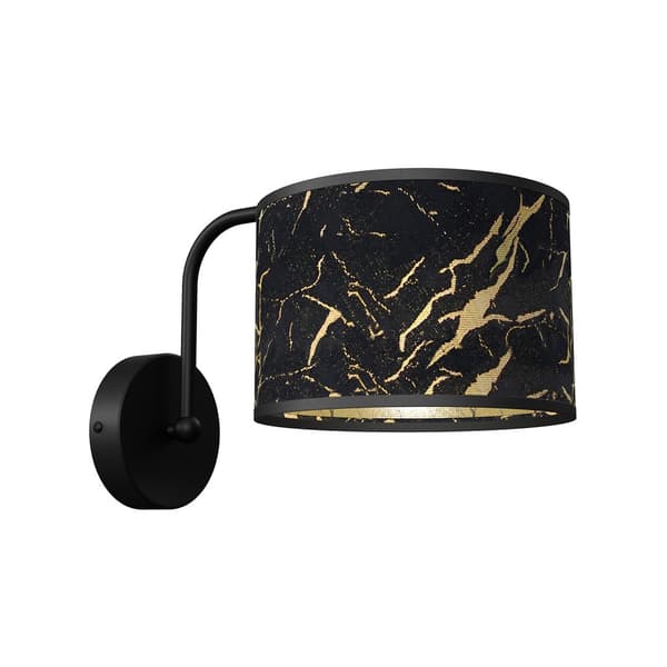 Vägglampa SENSO Svart/Guld 1xE27