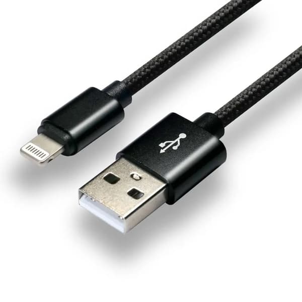 EverActive CBB-1IB virtajohto (USB - Lightning; 1m; väri musta)