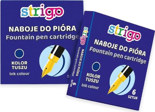 STRIGO blå fyldepenspatroner
