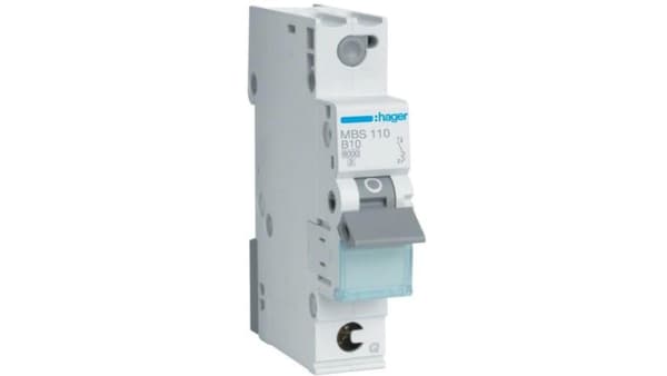 MCB afbryder Icn=6000A 1P B 10A QuickConnect MBS110