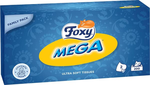 Ansigtservietter Mega Foxy (200 stk)