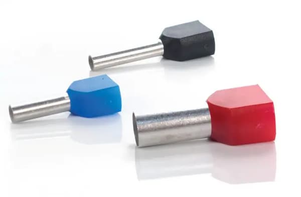 ISOLERET DOBBELT BØSNING 2,5mm2 DUID-2x2,5-10NB BLÅ (100 stk.)