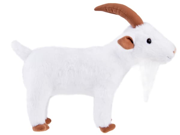 Maskotti pehmolelu valkoinen vuohi 38 cm 13992
