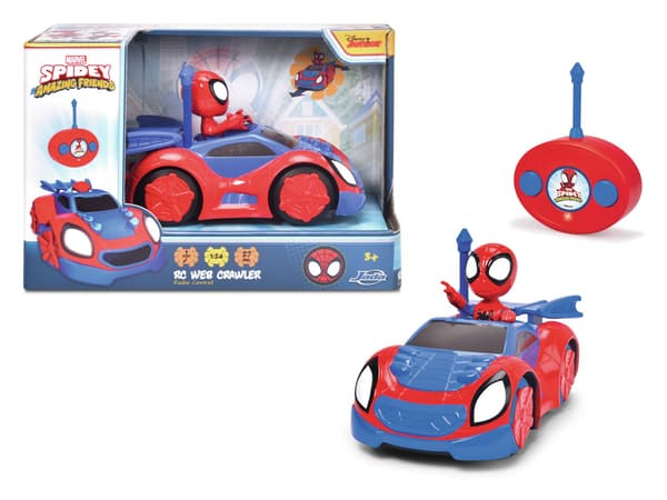 Marvel Spiderman Spidey Radiostyret bil 1:24