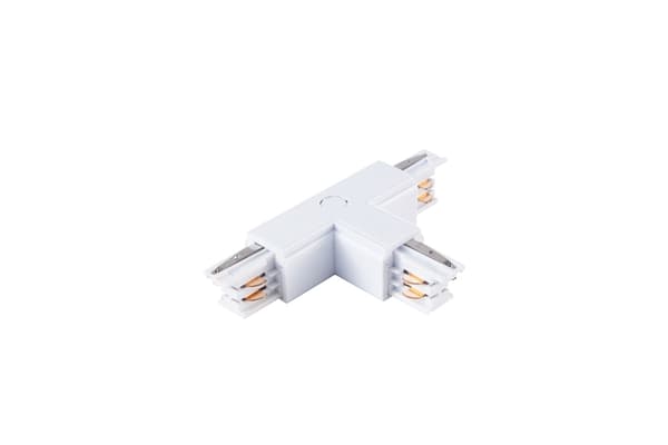 Forbinder Lampe Skinnespot Hvid 3-kreds Type: T UL