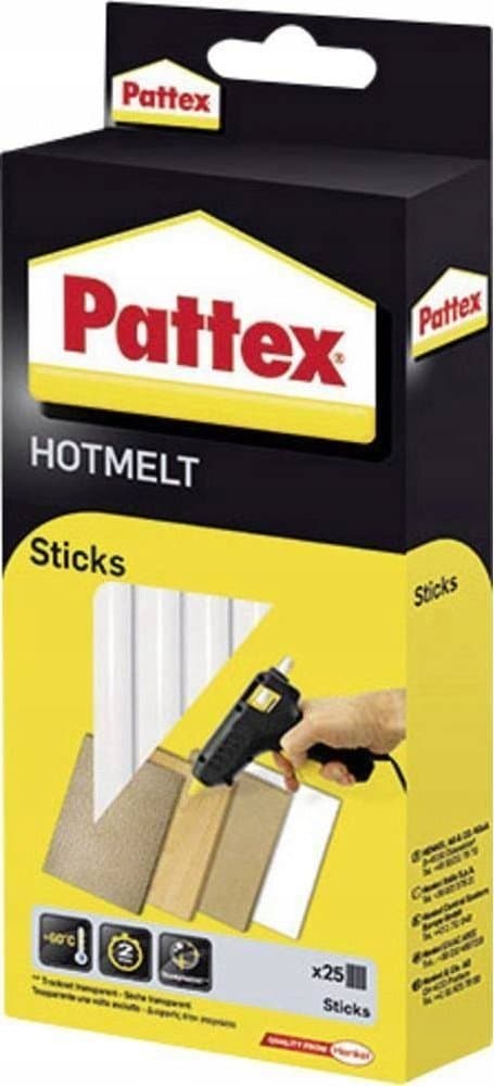 Pattex gorace sticks, transparent, 11 mm, 25 sticks, 500 g