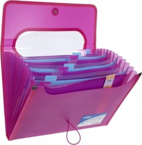 PP dokumentmappe VFILE A5 med 12 blade pink