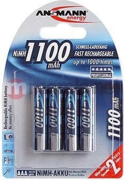 ANSMANN Micro batteri - 4 x AAA - NiMH