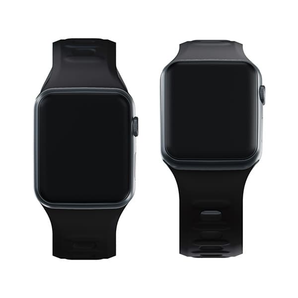 3MK Silikone Urrem Apple Watch 4/5/6/7/SE/8/9 40/41mm sort