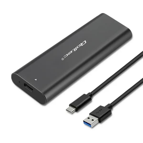Qoltec-kotelo | M.2 SSD -tasku | NVME | PCI-E | USB Type-C