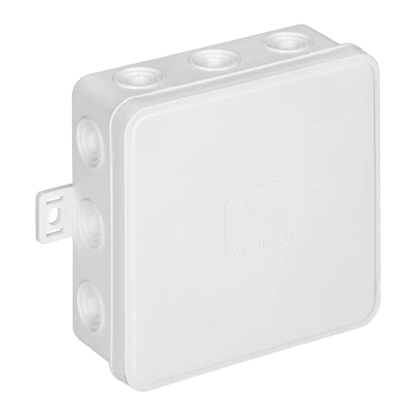 Dåse n/t KLIK, IP54, 12 rør, 100x100x41mm, hvid