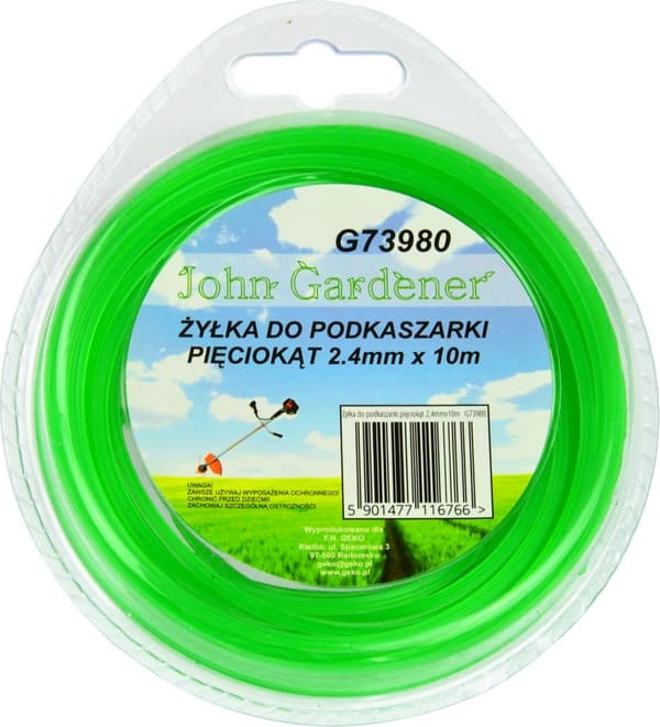 Siima trimmerille, viisikulmainen 2,4mmx10m (10/120)