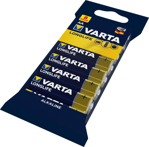 1x8 Varta Longlife AA LR 6 irtopakkaus