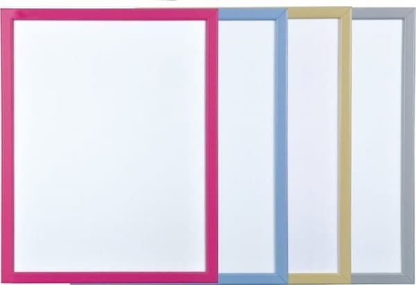 Bi-Office Whiteboard BI-OFFICE, 60x40cm, lakeret, farvede rammer