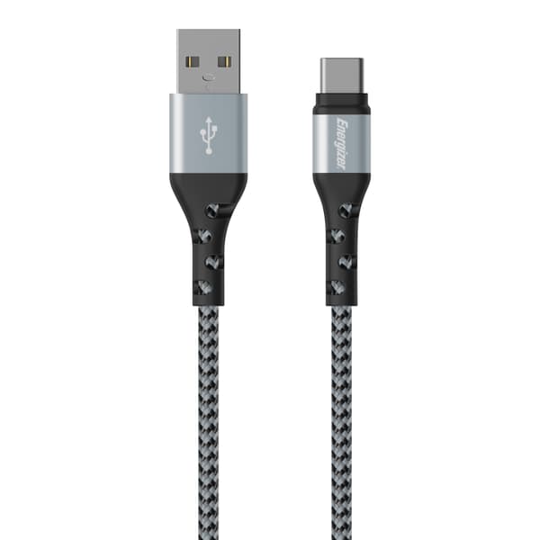 Energizer Ultimate - USB-A til USB-C tilslutningskabel 2m (Sølv)