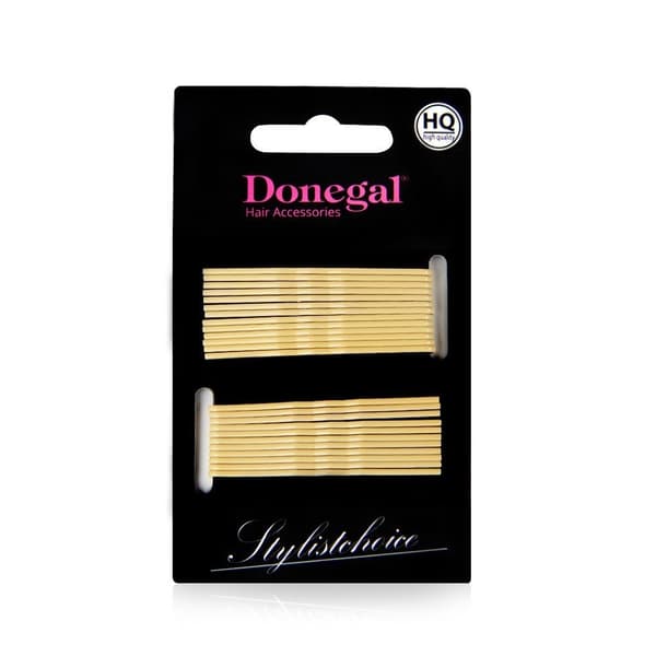 Donegal Hårspänne HQ 5cm beige 24st 5092
