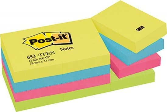 Sticky Notes Energetic 38x51mm 12x100K