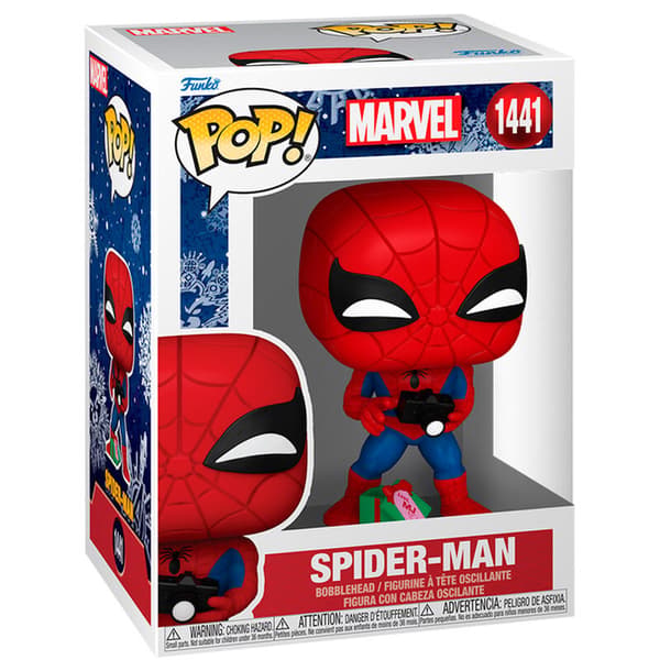POP figur Marvel Spider-Man med gave