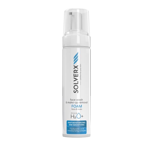 SOLVERX DeepH2O+ Ansigtsvask Skum 200ml